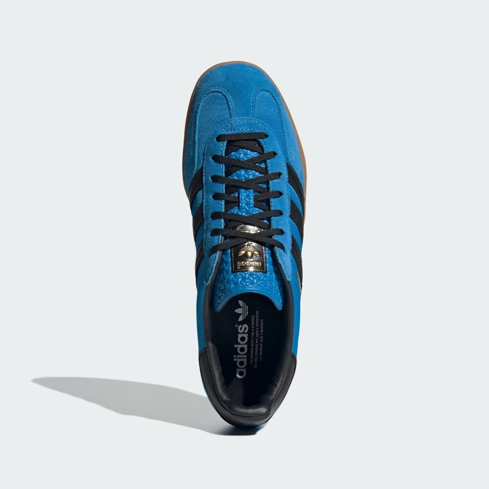 [NEW] Men's‎ adidas Gazelle Indoor Shoes Blue IG4998 - Picture 2 of 8